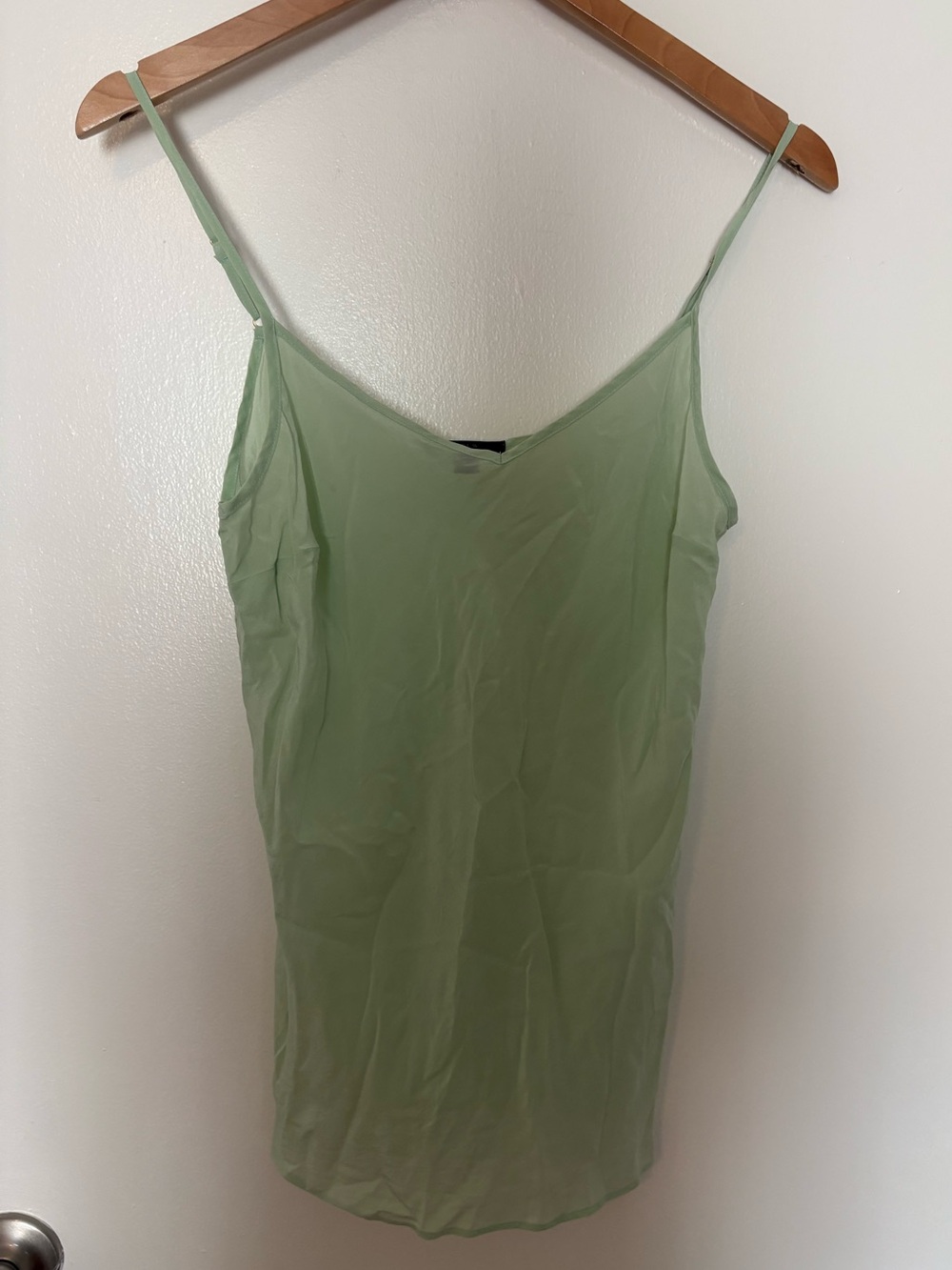 J.Crew SILK Light Green Slip Cami Tank Top - Women size small